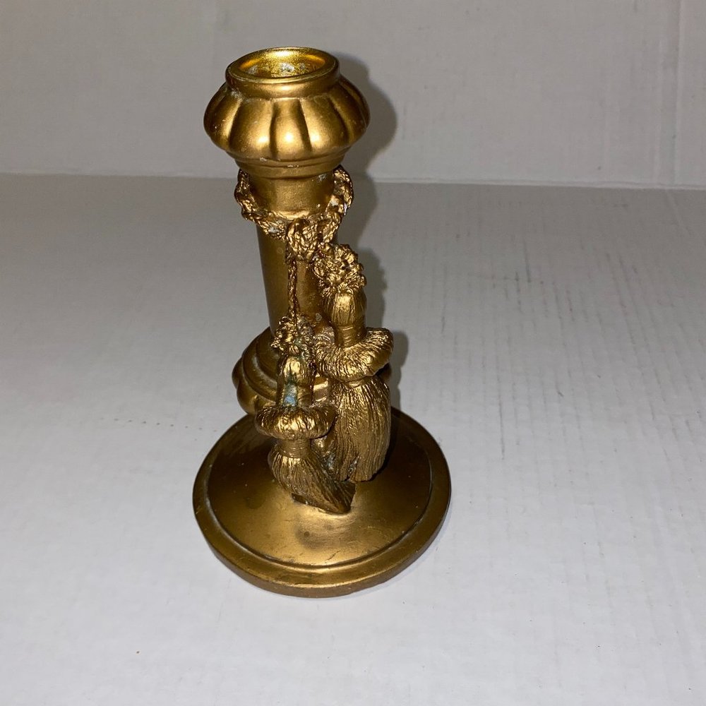 Hollywood Regency Tassel Candlestick